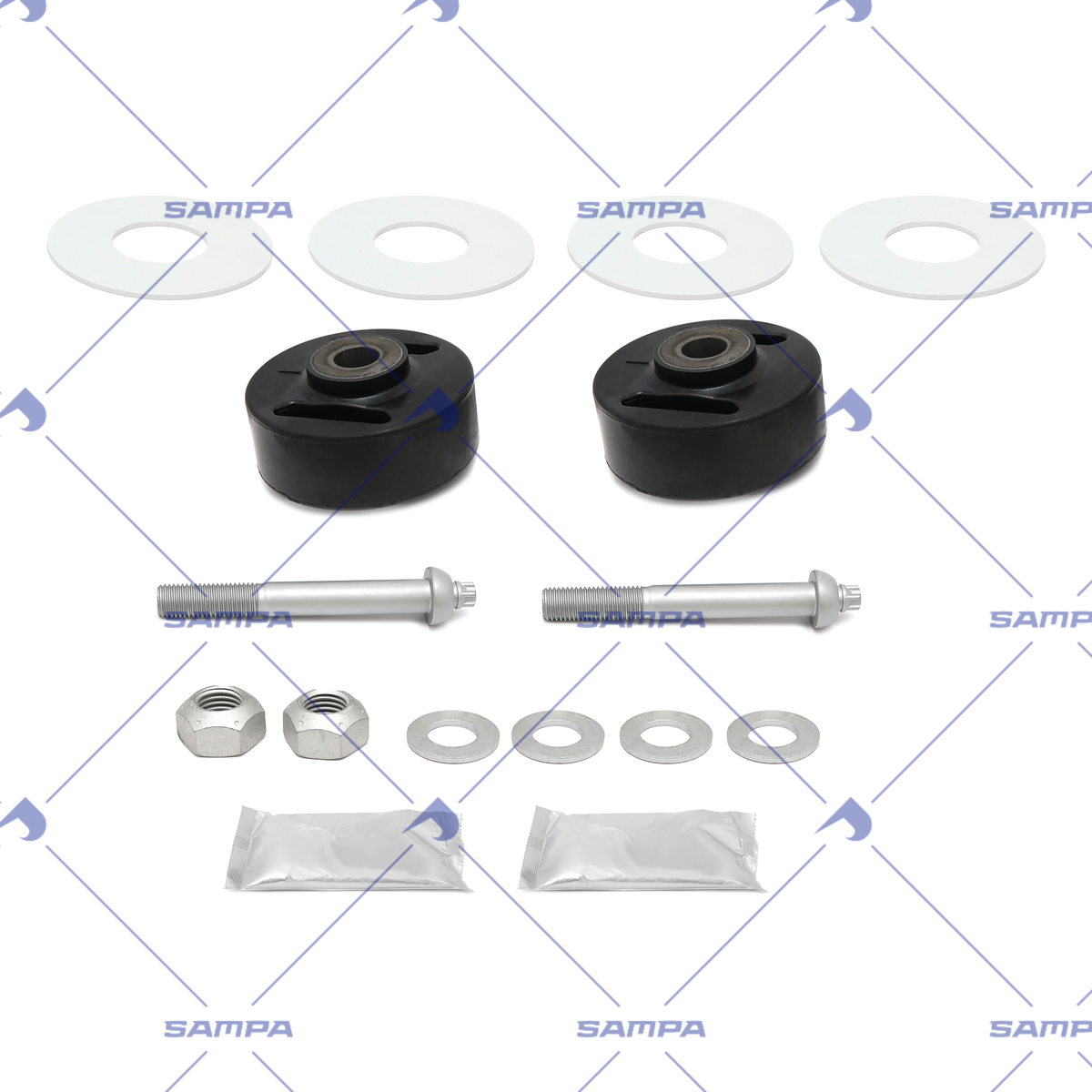 Kit Buje Trifuncional Susp Vantrax C/rond y Tornil Marca Sampa Nparte 500.547/SD (S-26321)(2 Pzas)