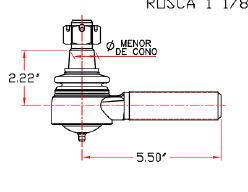 Terminal P/direccion Izq International Kenworth Marca Usk Nparte USK-187L