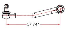 Brazo Viajero Longitunidal Cascadia M2 Marca Usk Nparte USK-14-17298-000