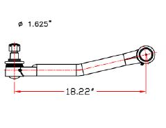 Brazo Viajero(longitudinal)freightliner Cascadia Marca Usk Nparte USK14-17303-000