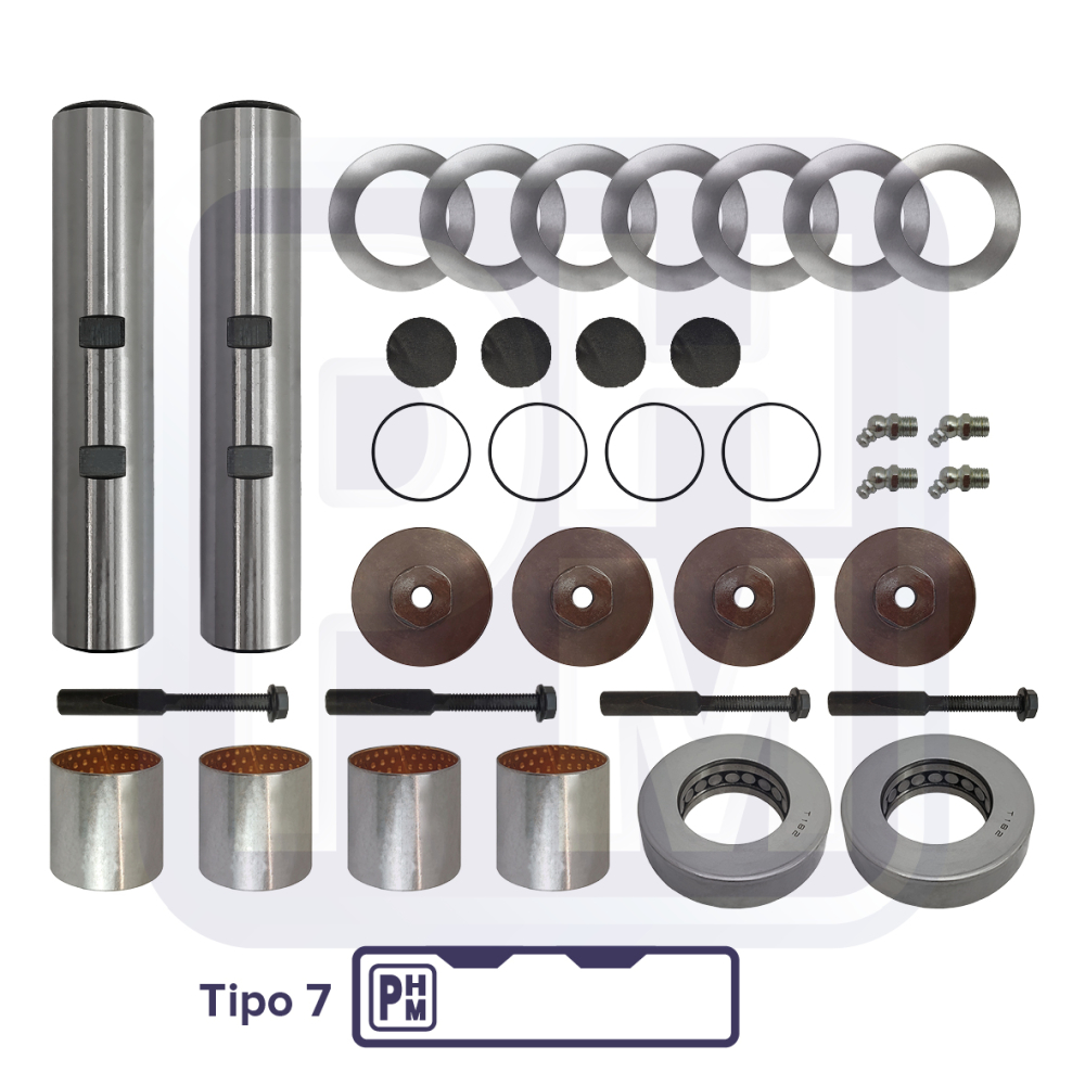 Kit Pernos de Direccion 1460 Doble Muesca Marca King Nparte 8347 (R201327) (328347)(328349)